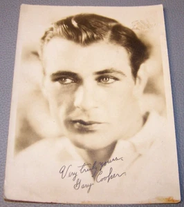 Great Very Early ca1930 Original Gary Cooper 5X7 Publicity Photo/NOT A COPY - Picture 1 of 2