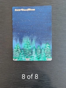 Snow-Covered Forest | Altered Art Hand-painted | Ice Age | Aurora | 8 Available - Picture 1 of 16