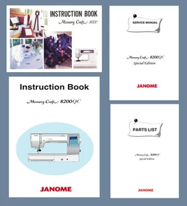 JANOME MC8000 MC8200QC Instruction manual or Service manual & Parts * PDF / CD - Picture 1 of 17
