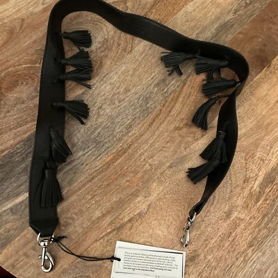 Rebecca Minkoff 皮革包带条纹 23 英寸长  — 第 1/4 张图片