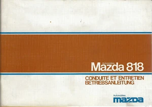 MAZDA 818 Betriebsanleitung Conduite et Entretien Handbuch Bordbuch BA - Bild 1 von 1
