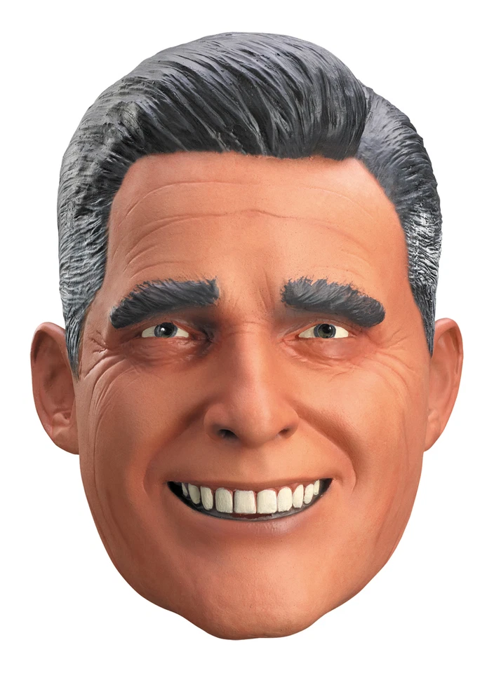 Presidential Mitt Romney Latex Vinyl Full Overhead Adult Vinyl Mask Disguise - Image 1 of 1