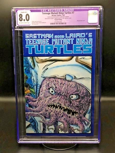 Teenage Mutant Ninja Turtles #7 2nd Print CGC 8.0 "Purple" Signed Kevin Eastman - Picture 1 of 4