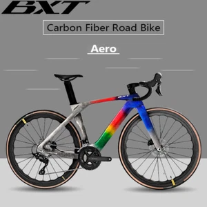 BXT 24 Speeds Full Carbon Disc Brake Road Bike Bicycle Hidden Cable Line R7120 - Picture 1 of 43