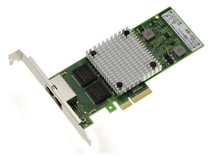 PCIe x4 10 100 1000 1G 2 ports Gigabit Ethernet INTEL I350AM2 INDUSTRIAL GRADE - Photo 1/4