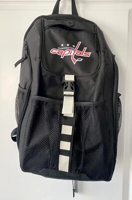 Mochila preta Washington Capitals bolsa para caminhada/laptop nova sem etiquetas - Imagem 1 de 4