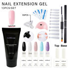 Anfillesan Poly Gel Nail Extension With UV Lamp Dryer Set Solid Poly Tools Kit