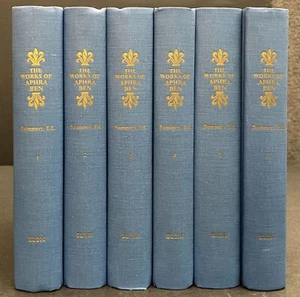 The Works of Aphra Behn, 6 Volumes, edited by Montague Summers 1967 HC - Picture 1 of 9