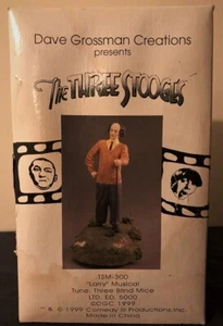 Estatuilla musical Grossman vintage 1999 de edición limitada de Three Stooges Larry nueva en caja - Imagen 1 de 2
