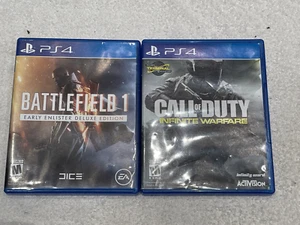 Call of Duty: Infinite Warfare (PlayStation 4, PS4) & Battlefield 1 Early Enlist - Picture 1 of 8