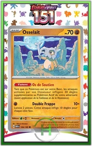 Osselait - EV3.5:151 - 104/165 - Carte Pokémon Française Neuve - Picture 1 of 1