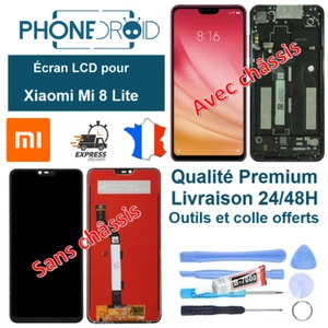 Écran complet LCD + tactile Xiaomi Mi 8 Lite + Outils, colle, stock FR - Imagen 1 de 3