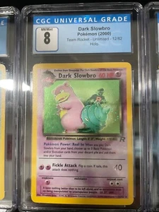 Pokemon TCG - Dark Slowbro Rocket Unlimited 2000 Holo 12/82 - CGC 8 NM-MT - Picture 1 of 1
