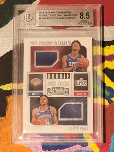 2018-19 Contenders SHAI GILGEOUS-ALEXANDER Ticket Rookie Patch Beckett 8.5 - Picture 1 of 2