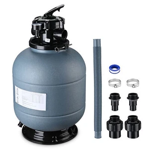 16" Above Inground Swimming Pool Sand Filter System 5-Way Multi-Port Valve Pool - Picture 1 of 9