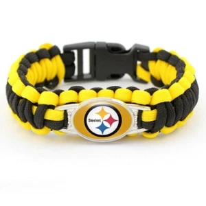 Pittsburgh Steelers NFL Paracord Bracelet NEW - Picture 1 of 2