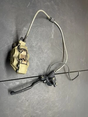 2002 02-06 Ducati Monster 620 M600 Front Brake Caliper Pad Line Lever Master OEM - Image 1 of 4