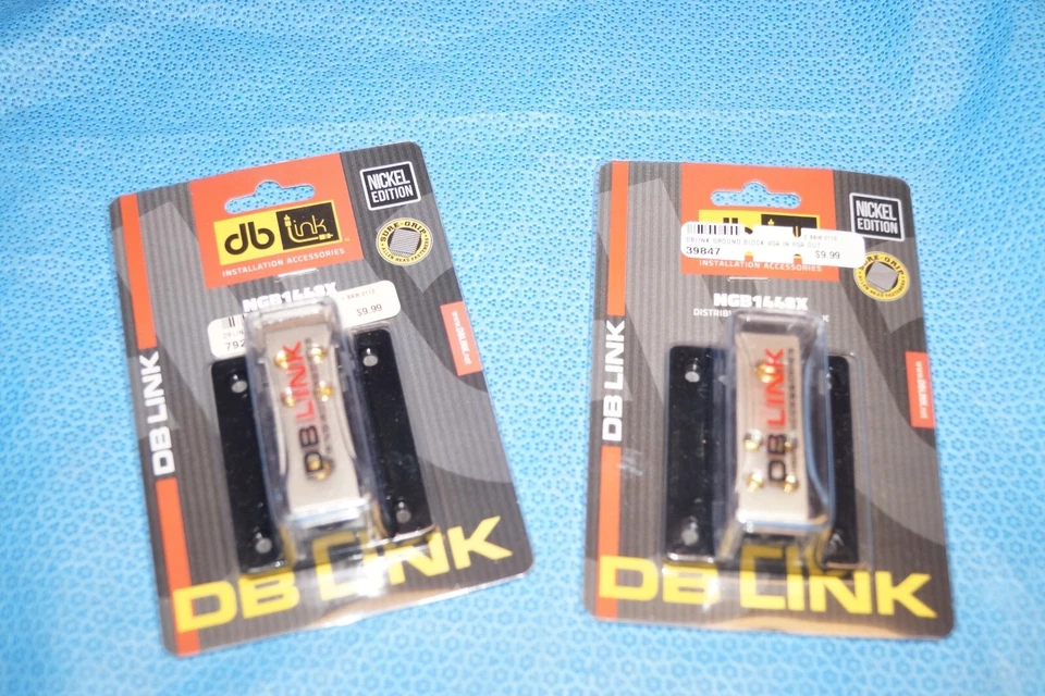 2 DB Link Nickel Plated Distribution Ground Block  NGB1448X 4AWG In 4-8 AWG Out - Image 1 of 4