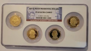 2007-S PROOF Presidential Dollar Coin Set PF 69 Ultra Cameo NGC - Picture 1 of 1