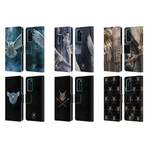 OFFICIAL ANNE STOKES OWLS LEATHER BOOK WALLET CASE COVER FOR HUAWEI PHONES 4 - Picture 1 of 7