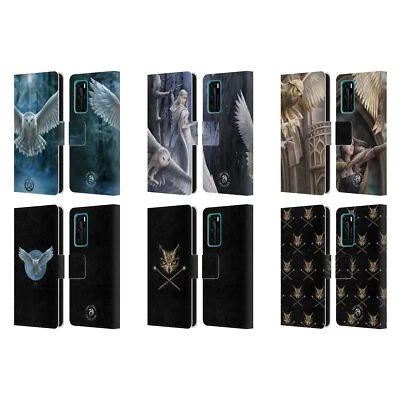 OFFICIAL ANNE STOKES OWLS LEATHER BOOK WALLET CASE COVER FOR HUAWEI PHONES 4 - Image 1 of 4