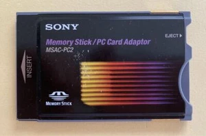 SONY Memory Stick PC card adapter MSAC-PC2 (junk item) - Picture 1 of 5