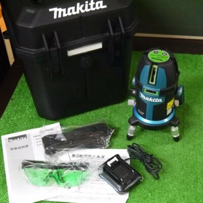 Láser de nivel verde Makita 10,8 V SK505GDZN línea completa alto brillo conjunto Japón USADO Foto 1 de 4