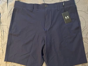 UNDER ARMOUR GOLF #410 DARK BLUE SHORTS SIZE 38 MEN NWT $70.00 - Picture 1 of 3