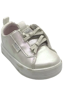 Tenis Keds para niñas pequeñas Kara sin cordones con lazos blanco roto Foto 1 de 3