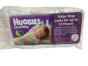 Huggies Overnites Diapers Sample Pack - Size 3 - 3ct Dated 2009 - Picture 1 of 4