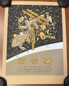 Jay Ryan HUM The Life And Times Poster Kansas City, MO 2011 Art Print S/# 400 - Picture 1 of 8
