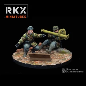 20mm 28mm ww2 German Fallschirmjäger Panzerschreck team bolt action rapid fire - Picture 1 of 1