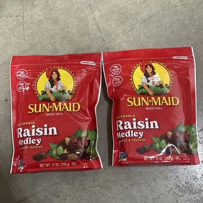 Sun-Maid Natural Raisin Medley 12oz Resealable Bag (2 Pack) - Image 1 of 4