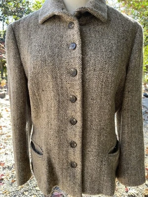 Ralph Lauren Black Label Size 14 Tweed Blazer Jacket - Image 1 of 4