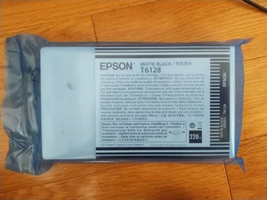 2019 GENUINE EPSON T6128 MATTE BLACK INK STYLUS PRO 7800 7880 9800 9880 7400 NEW - Picture 1 of 1