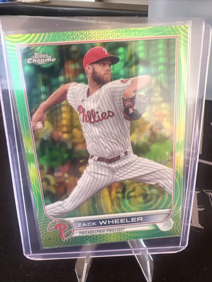 2022 Topps Chrome - Zack Wheeler #207 Green Refractor /99 - Image 1 of 1