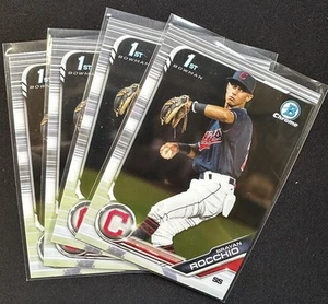 Brayan Rocchio 2019 Bowman Chrome 1st RC Lot 4x - Cleveland Guardians #BCP-209 - Picture 1 of 3
