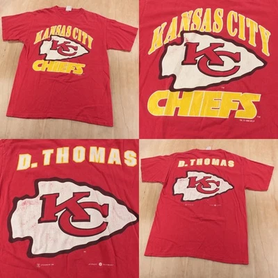 1996 Kansas City Chiefs Derrick Thomas t-shirt MEDIUM vtg 90s NFL football tee - Image 1 of 4