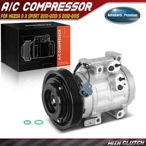 AC Compressor with 6-Groove for Mazda 3 3 Sport 10-13 5 12-15 2.5L BBN261450B - Picture 1 of 9