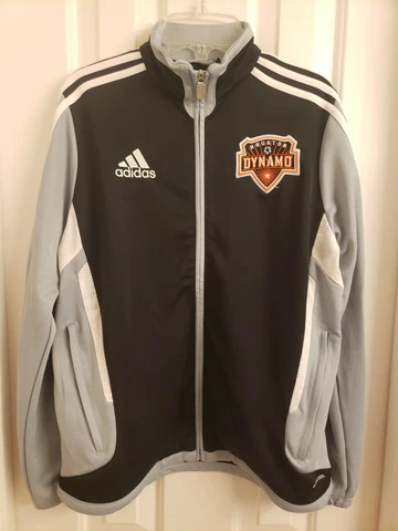Adidas Houston Dynamo Jacket Youth Large Full Zip MLS child kids Academy Soccer Cover