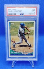 1994 Topps #248 Rickey Henderson Toronto Blue Jays PSA 9