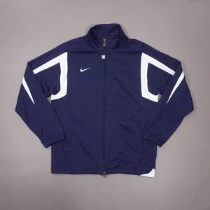 NEW Nike TEAM Full Zip Training Warm Up Jacket Mens Medium Navy Blue White NWT - Picture 1 of 9