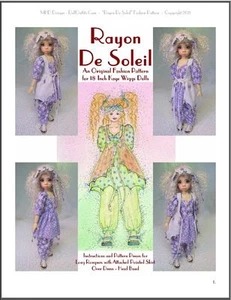 "Rayon De Soleil" 18 inch Ball Jointed Doll BJD Kaye Wiggs Clothing Pattern - Picture 1 of 1