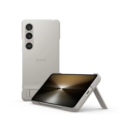 Funda estilo genuino con soporte para SONY Xperia 1VI -XQZ-CBEC -GRIS Foto 1 de 4