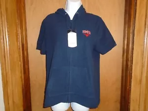 SMU Mustangs Women's Short Sleeve Full Zip Polar Fleece Hoodie M L NWT - Picture 1 of 3