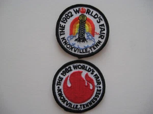 Pair (2) 1982 World's Fair Patches Knoxville, Tennessee MINT - Picture 1 of 1