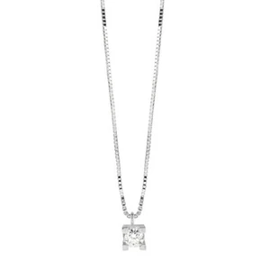 COLLIER PUNTO LUCE IN ORO BIANCO CON DIAMANTE CENTRALE DI BLISS GIOIELLI - Imagen 1 de 1