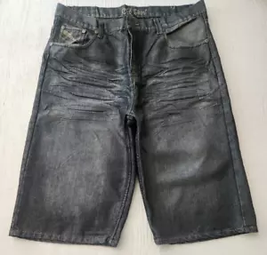 Old Skool Y2K Denim Suelto Para Hombre 40 Pantalones Cortos Pierna Ancha Hip-hop Patinador Urbano (E6) - Imagen 1 de 13