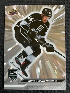 Mikey Anderson 2023-24 Upper Deck Outburst Silver Parallel Card #86