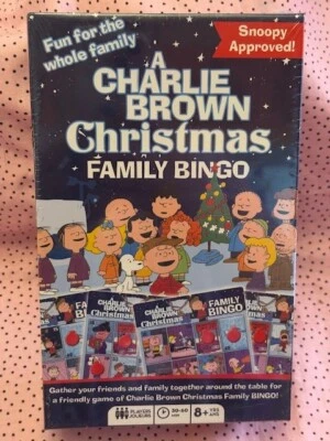Peanuts A Charlie Brown Christmas Family Bingo Game Brand New & Sealed - Image 1 of 2